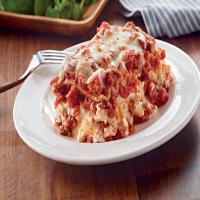 Healthy Living Cheesy Meat Lasagna Recipe image