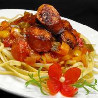 Sweet Italian Sausage Ragout with Linguine_image