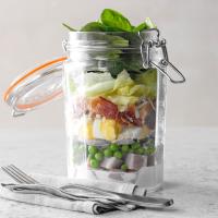 Ham and Swiss Salad in a Jar image
