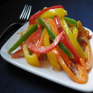 Three Bell Pepper Slaw With Chipotle Dressing image