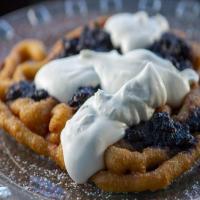 Funnel Cake with Blueberry Marmalade_image