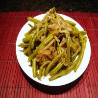 Long-Cooked Green Beans image