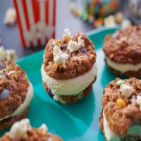 Oatmeal Movie Cookie Ice Cream Sandwiches image