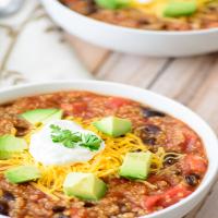 Vegetarian Crockpot Quinoa Chili_image