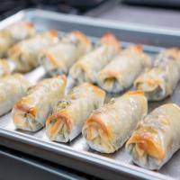 Southwestern Egg Rolls with Salsa Dipping Sauce image
