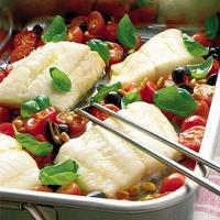 Roasted fish Italian style image