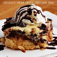 Chocolate Cream Cheese Croissant Bake Recipe - (4.3/5) image