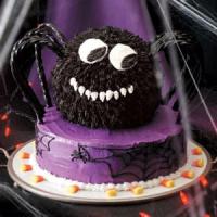 Spooky Spider Cake image