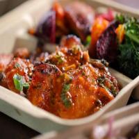 Whiskey Cola Chicken with Beets and Sweets_image