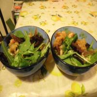 Crispy Breaded Shrimp With Cannellini Beans_image