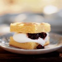 Cornmeal Cake with Cream and Berries image