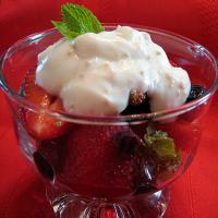 Berries Salad With Whipped Ricotta Cream image