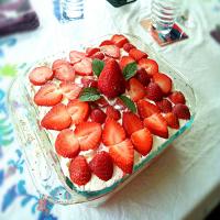 Strawberry Tiramisu Without Eggs image