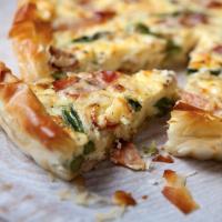 Egg, bacon and asparagus flan_image