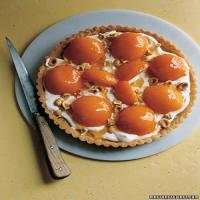 Hazelnut Frangipane Tart with Apricots and Softly Whipped Creme Fraiche image
