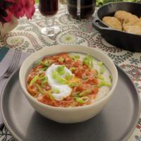 Crawfish and Grits with Poached Eggs image