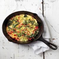 Roasted Red Pepper and Kale Frittata_image