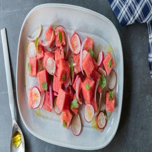 Watermelon Salad With Radishes and Mint_image