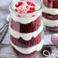 Red Velvet Cupcakes In A Jar image