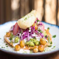 Fish Tostada with Guac and Red Cabbage Slaw_image