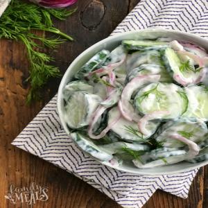 Homestyle Creamy Cucumber Salad_image