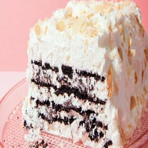 Coconut-Chocolate Icebox Cake with Toasted Almonds_image