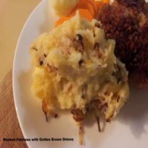 Mashed Potatoes With Golden Brown Onions_image