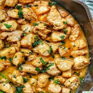 Soy Garlic Butter Chicken with Asparagus_image