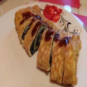 Japanese Omelette with Cheese - Tamagoyaki_image