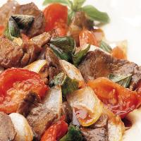 Stir-Fried Beef with Tomato and Basil_image