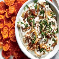 This French Onion Dip with Sweet Potato Chips Is Nutritionist-Approved_image