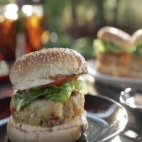 Grilled Tuna Burgers with Spicy Mayo image