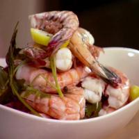 Poached Shrimp with Bay Leaves and Lemon_image