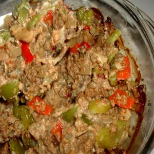 Vegetarian Meatless Pepper & Mushroom Casserole_image