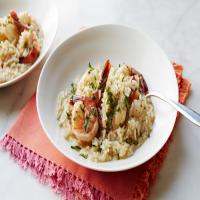 Pressure-Cooker Risotto with Shrimp and Herbs image