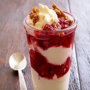 Strawberry-Pretzel Trifles image