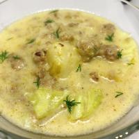 Instant Pot® Creamy Cabbage Sausage Soup image