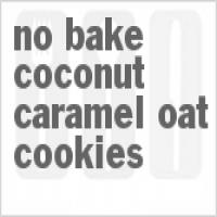 No-Bake Coconut Caramel Oat Cookies_image