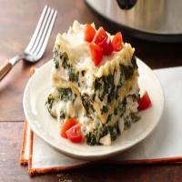 Slow-Cooker Spinach Alfredo Lasagna image