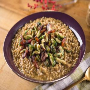 Risotto with Guanciale, Brussels Sprouts and Parmigiano image