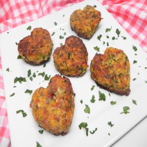 Zucchini Carrot Patties with Bacon image