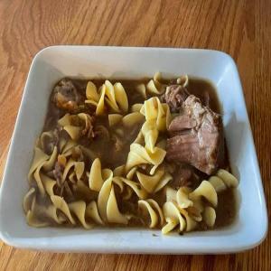 French Onion Slow Cooker Beef and Noodles image