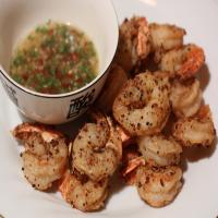 Salt and Pepper Prawns with Lime and Chilli Dipping Sauce image