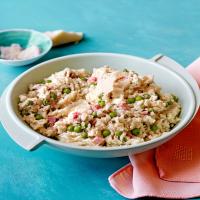 Creamed Rice With English Peas and Country Ham image