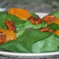 Spicy Mandarin Spinach Salad image