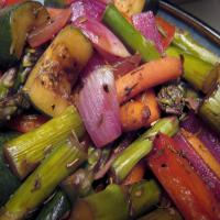 Broiled Balsamic-Maple Vegetables image
