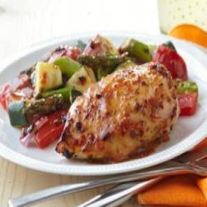 Grilled Chicken with Savory Summer Vegetables_image