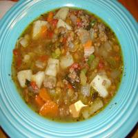 Hearty Ground Beef Vegetable Soup_image