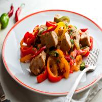 Swordfish With Sweet and Hot Peppers image