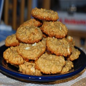 Five (Or Maybe Six) Ingredient Peanut Butter Oatmeal Cookies image